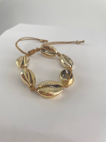 Bracciale conchiglie oro