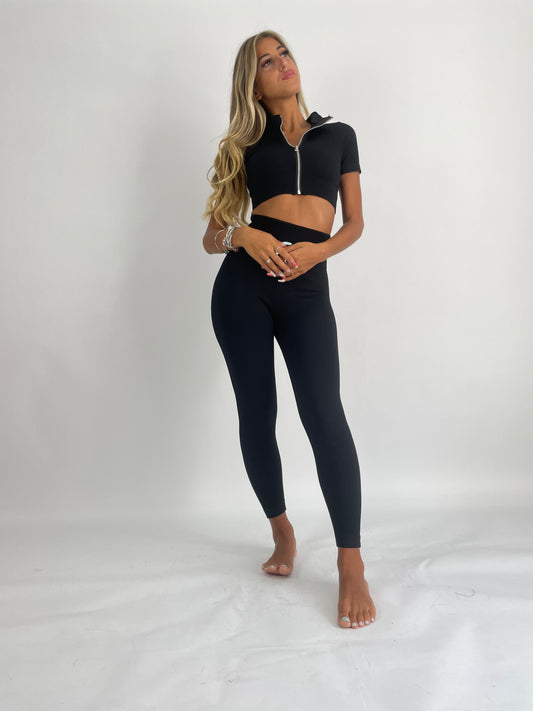 Coordinato Crop e leggins modellante