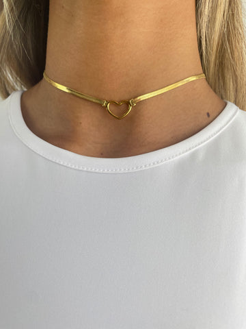 Collana giro con cuore