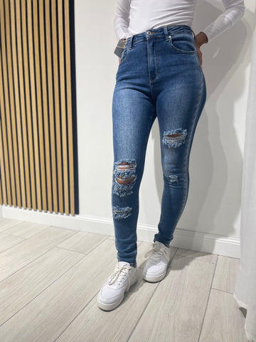 Jeans Skinny vita alta 6464