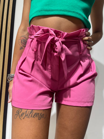 Pantaloncino fiocco rosa