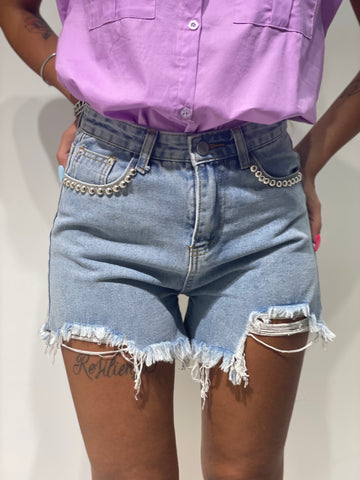 Shorts di jeans Maya